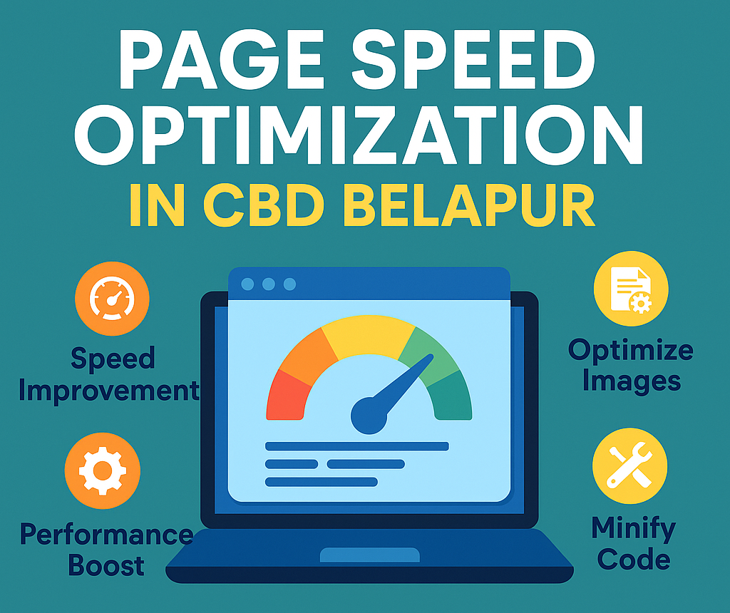 Page Speed Optimization in CBD Belapur graphic.